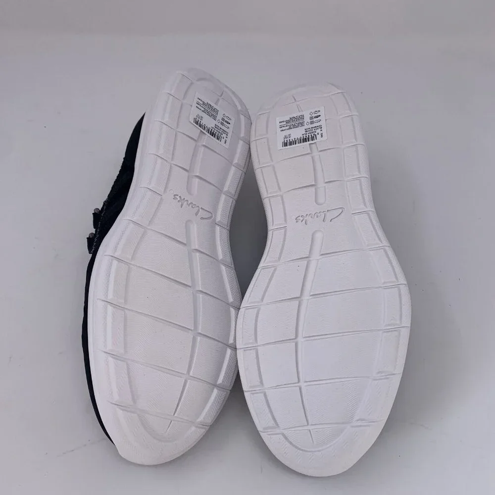 Clarks Ezera Run 261689165045 Sneakers Women's 7 Black Cambi Running Shoes S0521
